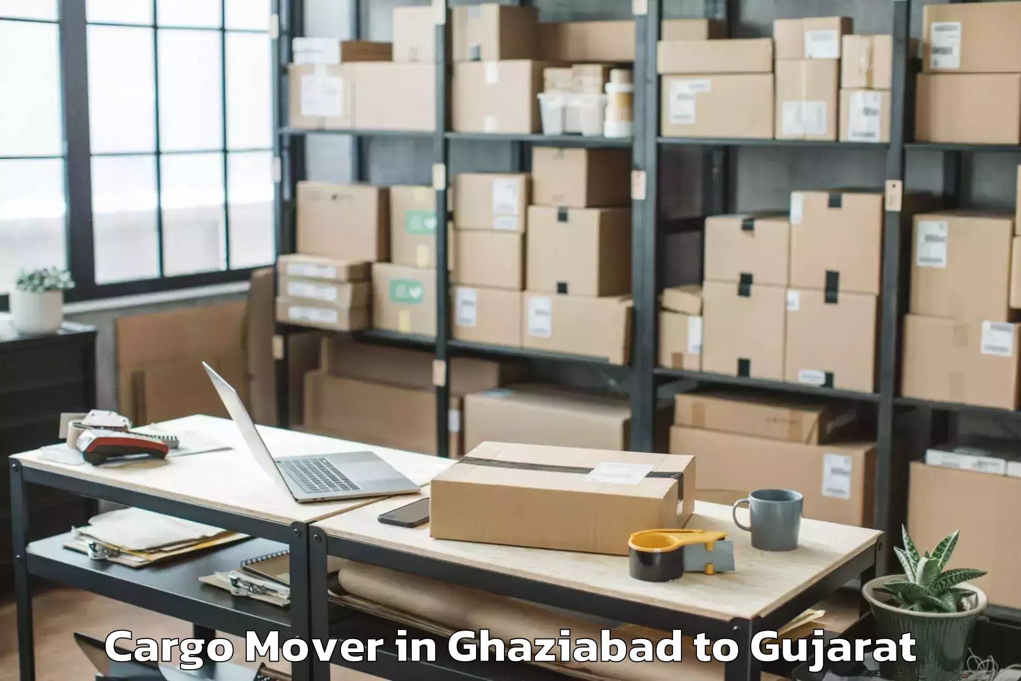 Easy Ghaziabad to Bhavnagar Airport Bhu Cargo Mover Booking